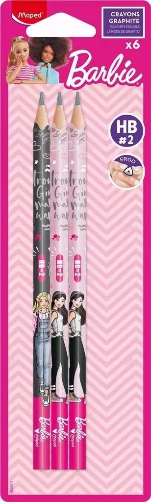 Ołówek Barbie HB 6szt MAPED Ołówek Barbie HB 6szt MAPED