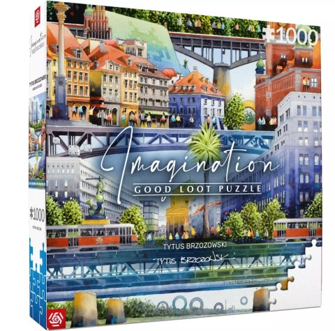 Puzzle 1000 Tytus Brzozowski Warszawskie mosty Puzzle 1000 Tytus Brzozowski Warszawskie mosty