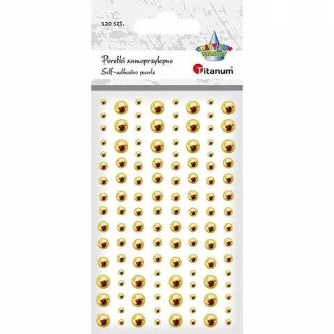 Perełki samoprzylepne 120szt złote Perełki samoprzylepne 120szt złote