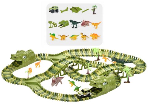 Tor Wyścigowy DIY Dinozaur 240 Elementów Tor Wyścigowy DIY Dinozaur 240 Elementów