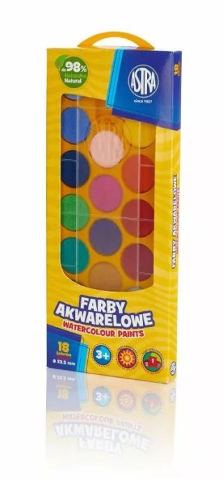 Farby akwarelowe, 18 kolorów