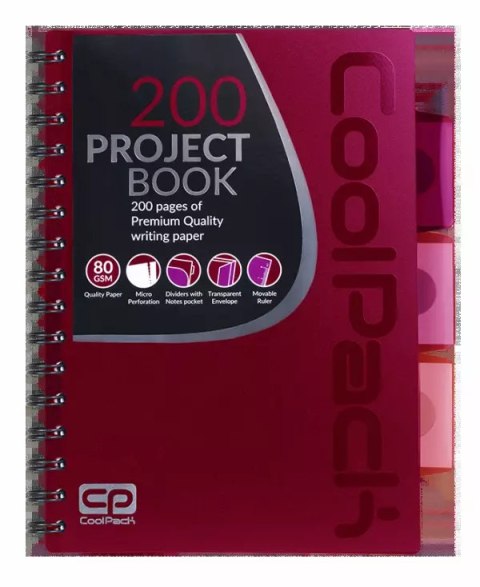 Kołobrulion A5. CoolPack, czerwony Kołobrulion A5. CoolPack, czerwony