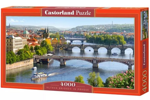 Puzzle 4000 elementów. Wełtawa, mosty w Pradze Puzzle 4000 elementów. Wełtawa, mosty w Pradze