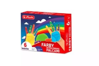 Farby do malowania palcami 6 kolorów