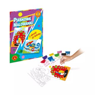 Piaskowe malowanki. Kameleon, paw