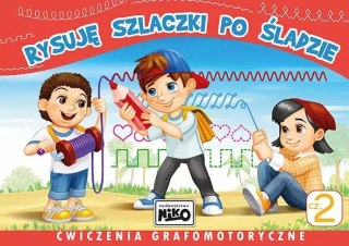 Rysuję szlaczki po śladzie. Ćwiczenia grafomotoryczne. Część 2