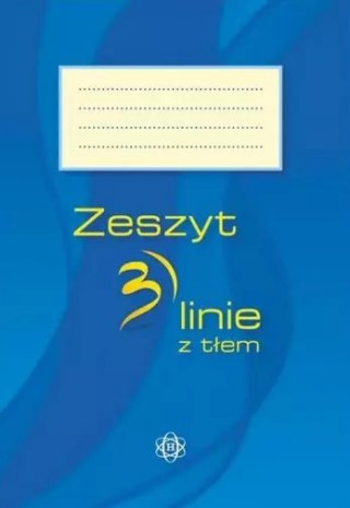 Zeszyt A5 w 3 linie z tłem