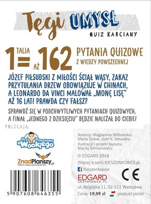 Kieszonkowiec wiedza powszechna. Tęgi umysł. Dla dorosłych Kieszonkowiec wiedza powszechna. Tęgi umysł. Dla dorosłych