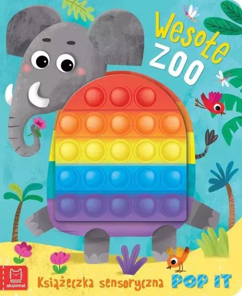 Wesołe zoo Książeczka sensoryczna z POP IT Wesołe zoo Książeczka sensoryczna z POP IT