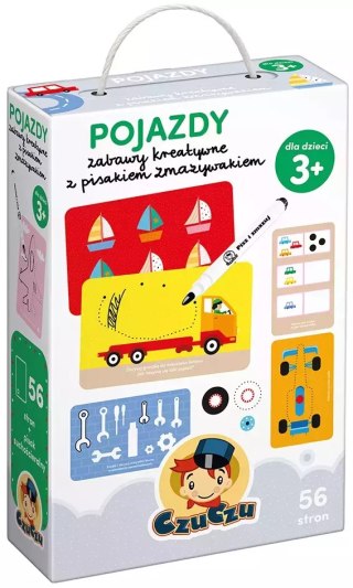 Zabawy kreatywne z pisakiem zmazywakiem. Pojazdy