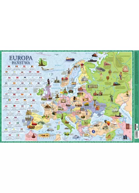 Europa - mapa polityczna JUNIOR (Mappuzzle). PLAKAT Europa - mapa polityczna JUNIOR (Mappuzzle). PLAKAT