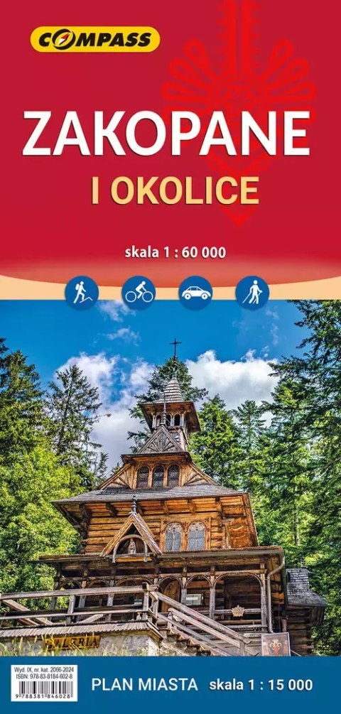 Mapa Zakopane i okolice Mapa Zakopane i okolice