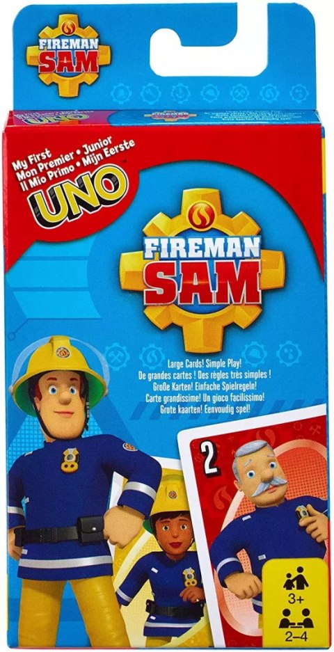 Mattel. FMW18 Karty Uno. Strażak Sam