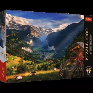 Puzzle 1000 elementów. Premium Plus Quality. Photo Odyssey. Dolina Lauterbrunnen, Szwajcaria
