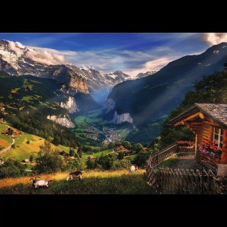 Puzzle 1000 elementów. Premium Plus Quality. Photo Odyssey. Dolina Lauterbrunnen, Szwajcaria
