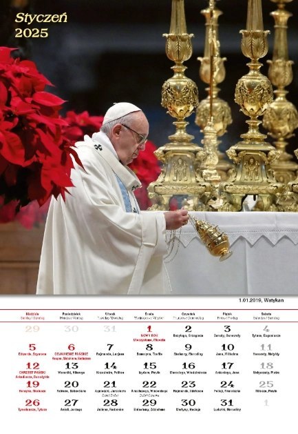 Kalendarz z Papieżem Franciszkiem 2025