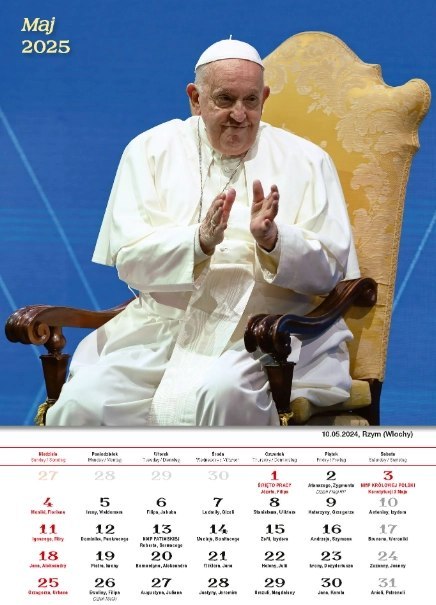 Kalendarz z Papieżem Franciszkiem 2025