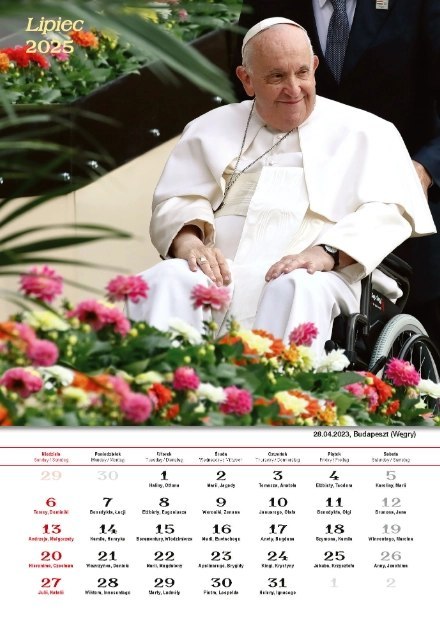 Kalendarz z Papieżem Franciszkiem 2025
