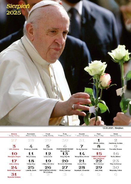 Kalendarz z Papieżem Franciszkiem 2025