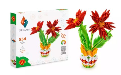 Origami 3D. Kwiaty (554 elementy)