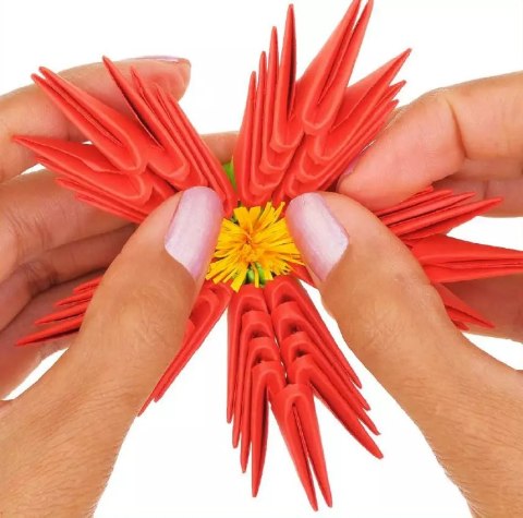 Origami 3D. Kwiaty (554 elementy)