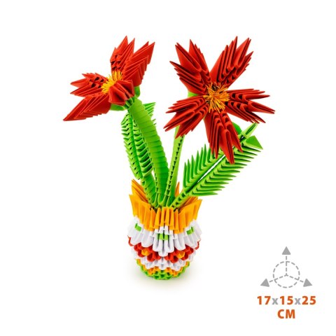 Origami 3D. Kwiaty (554 elementy)