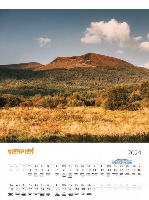 Kalendarz Bieszczady 2024 (okładka zimowa)