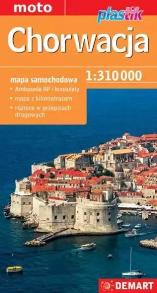 Mapa samochodowa. Chorwacja, 1:310000