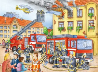 Puzzle 100 elementów XXL. Straż pożarna