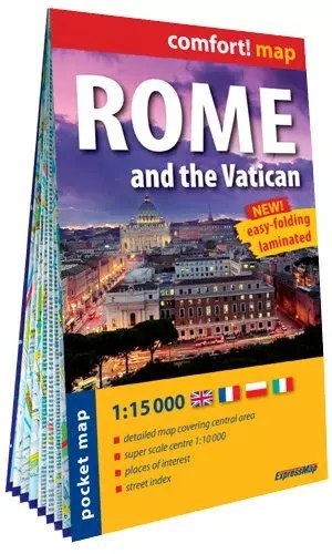 Rome and the Vatican pocked map 1:15 000
