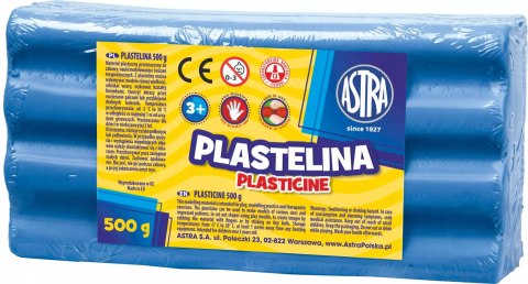 Plastelina 500 g, niebieska Plastelina 500 g, niebieska