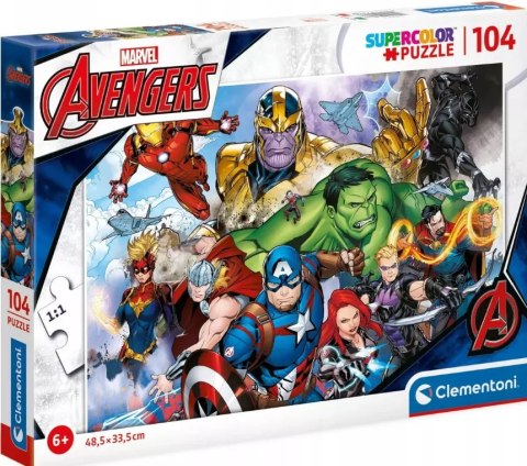 Puzzle 104 elementy. Supercolor. Avengers Puzzle 104 elementy. Supercolor. Avengers