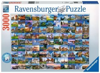 Puzzle 3000 elementów. 99 pięknych miejsc w Europie