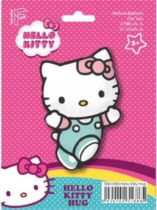 Balon foliowy 24 cali FX - Hello Kitty Hug kotek 74 x 49 cm