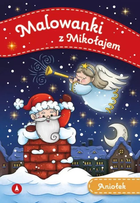 Malowanki z Mikołajem. Aniołek Malowanki z Mikołajem. Aniołek