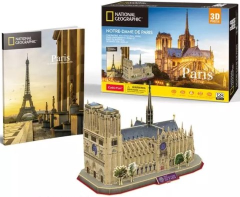 Puzzle 3D 128 elementów. National Geographic. Katedra Notre-Dame de Paris Puzzle 3D 128 elementów. National Geographic. Katedra Notre-Dame de Paris