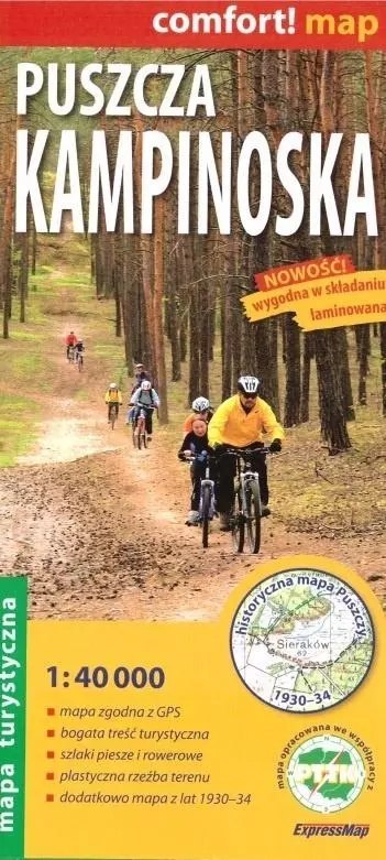 Comfort!map Puszcza Kampinoska 1:40 000 w.2025 Comfort!map Puszcza Kampinoska 1:40 000 w.2025