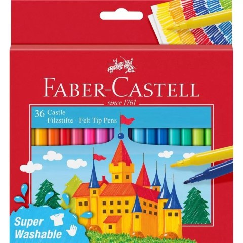 Flamastry Zamek 36 kolorów FABER CASTELL Flamastry Zamek 36 kolorów FABER CASTELL