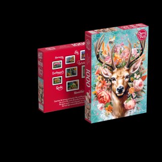 Puzzle 1000 elementów. Kwiatowy jeleń 30752