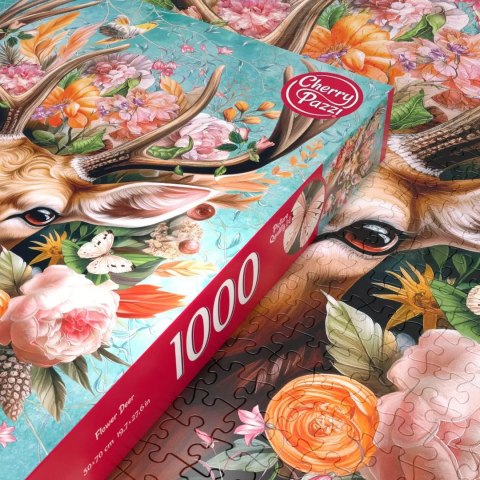 Puzzle 1000 elementów. Kwiatowy jeleń 30752