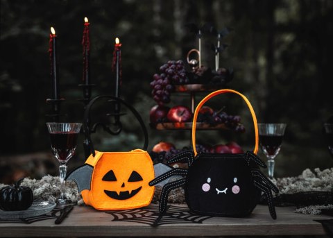 TOREBKA NA CUKIERKI PAJĄK CZARNA HALLOWEEN-1 SZTUKA-5316 TOREBKA NA CUKIERKI PAJĄK CZARNA HALLOWEEN-1 SZTUKA-5316