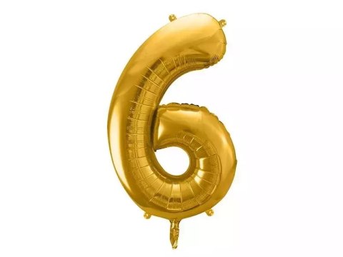 Balon foliowy 6 86cm złoty