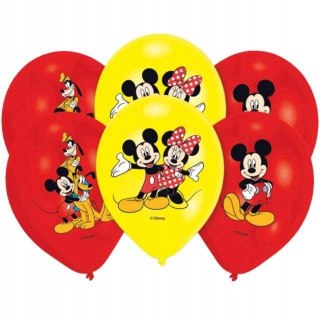 Balony Amscan Myszka Mickey 6 szt. wielokolorowe
