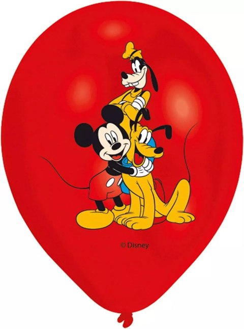 Balony Amscan Myszka Mickey 6 szt. wielokolorowe