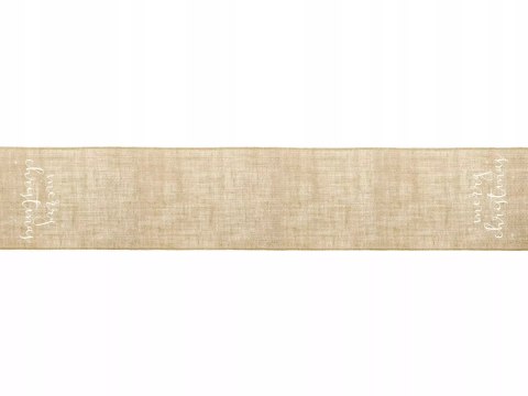 Bieżnik biały, złoty 250 x 50 cm