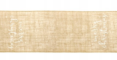 Bieżnik biały, złoty 250 x 50 cm