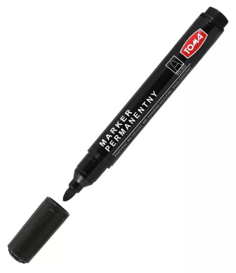 Marker permanentny czarny Toma 1 szt. Marker permanentny czarny Toma 1 szt.