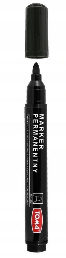 Marker permanentny czarny Toma 1 szt. Marker permanentny czarny Toma 1 szt.