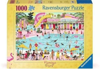 Puzzle 1000 elementów. Park flamingów