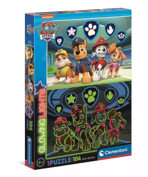 Puzzle 104 glowing Paw patrol 27176 Puzzle 104 glowing Paw patrol 27176